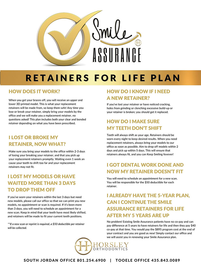 Retainers for Life Plan